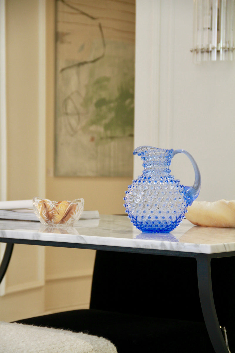 Paris Hobnail Jug 2L, Light blue