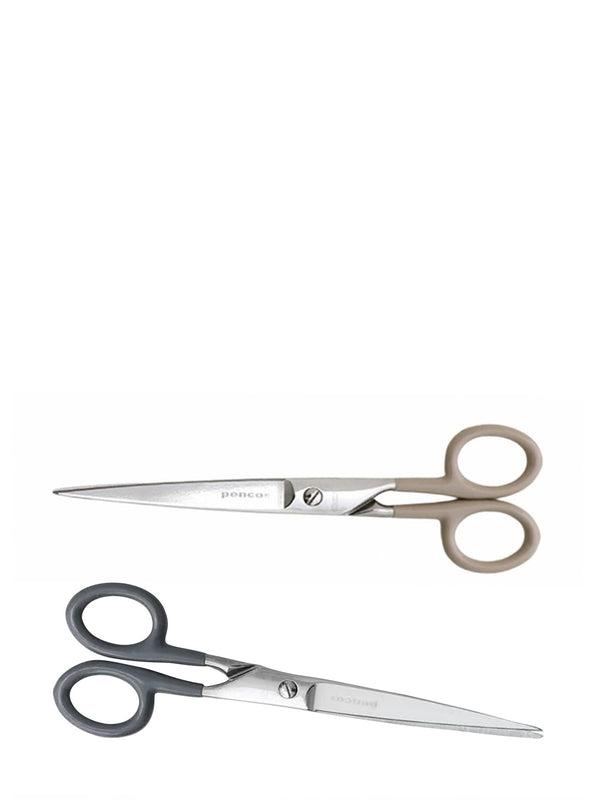 Two pairs of scissors with 'Penco' branding on a white background