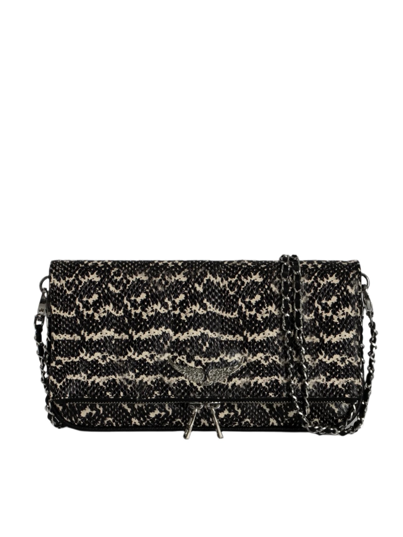 Rock Wild Clutch Bag, black/white