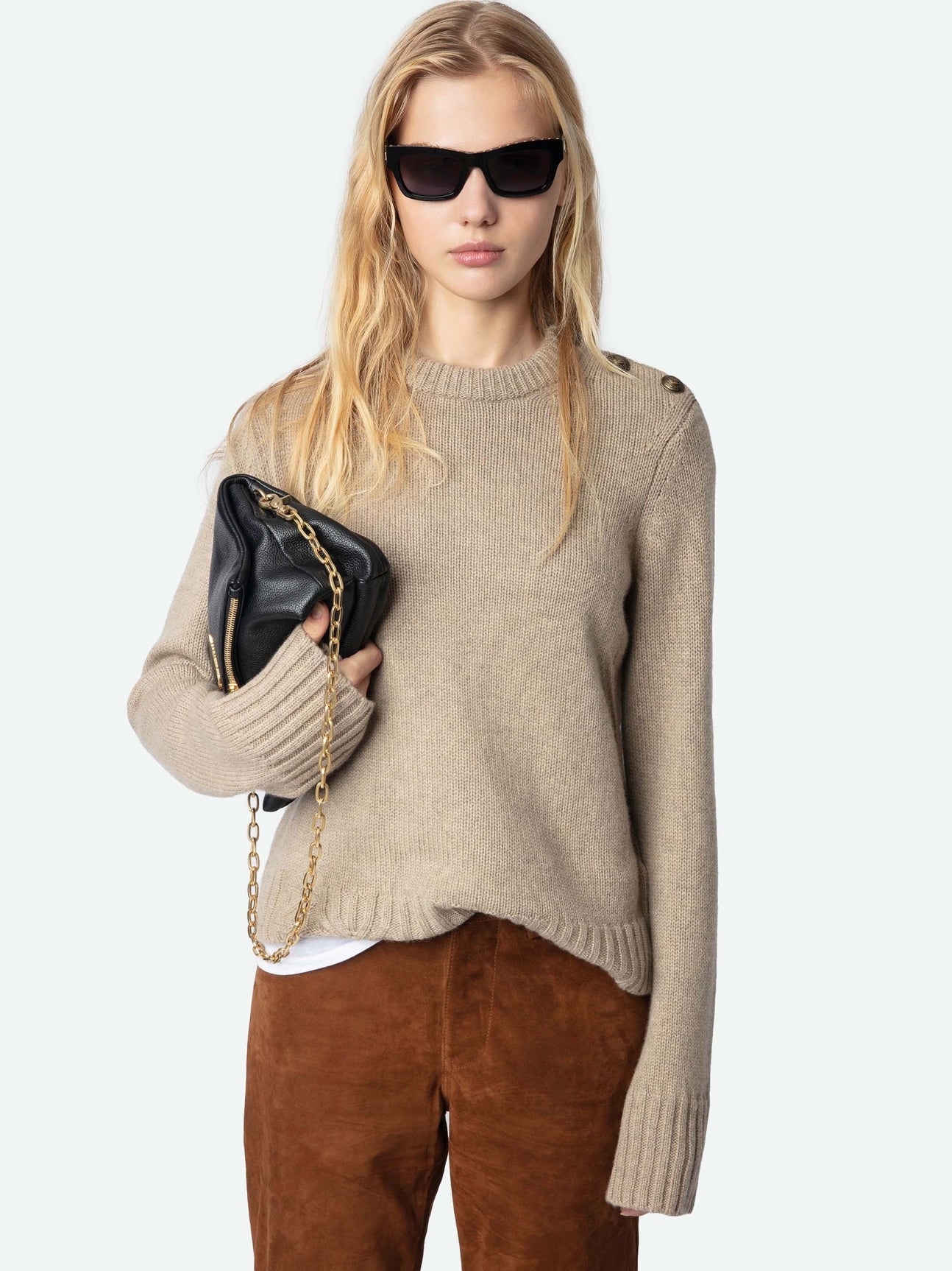 Malty Ws sweater, oatmeal