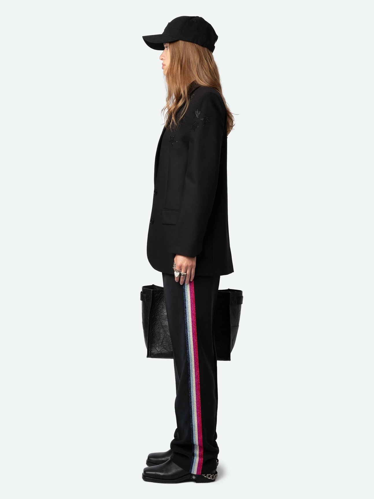 Pomy Crepe Pants, black