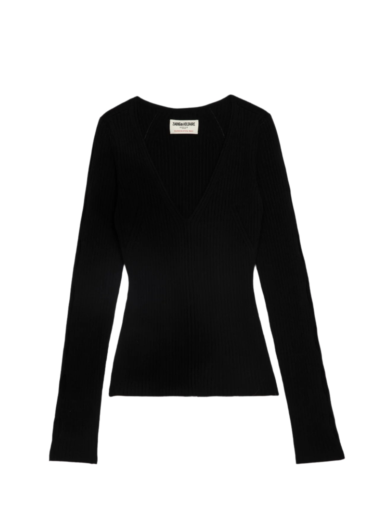 Syla longsleeve knitted sweater , black