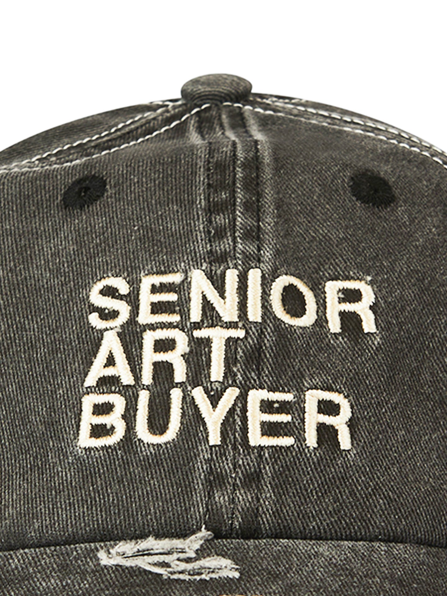 Art Buyer cap, washed black
