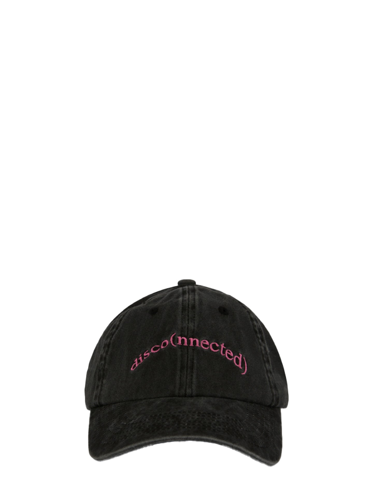 Disco(nnected) cap, washed black cotton