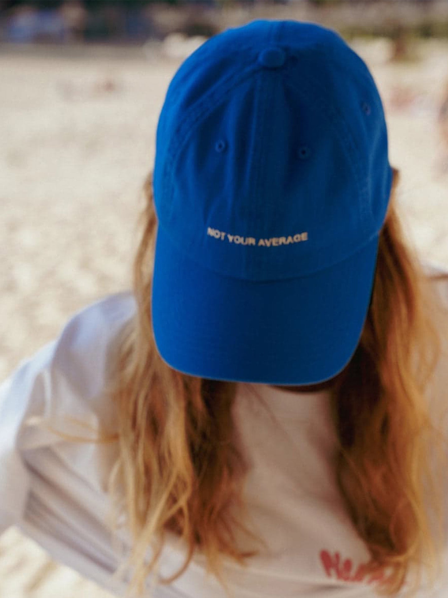 Not Your Average cap, cobalt blue