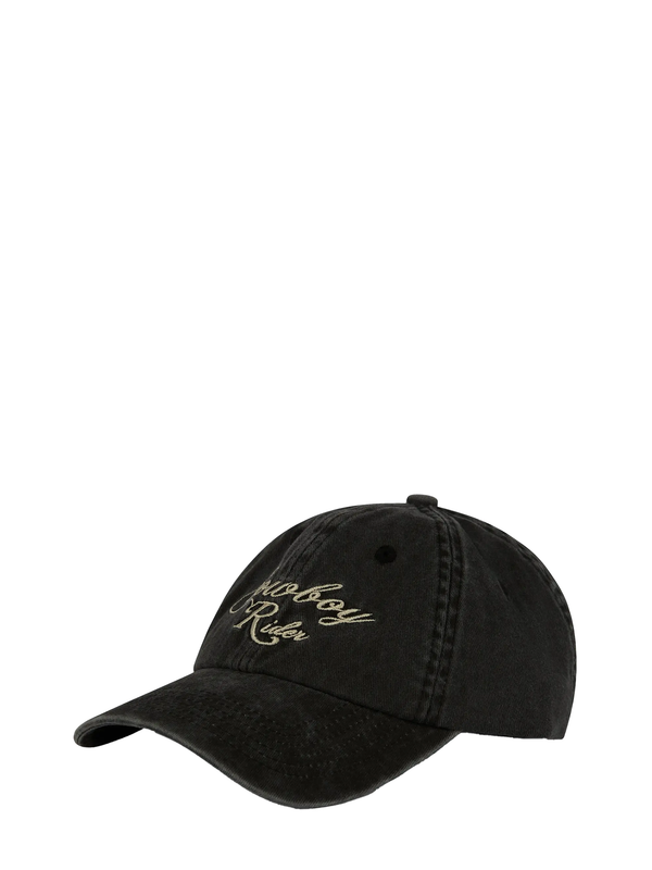 Cowboy Rider cap, Washed Black