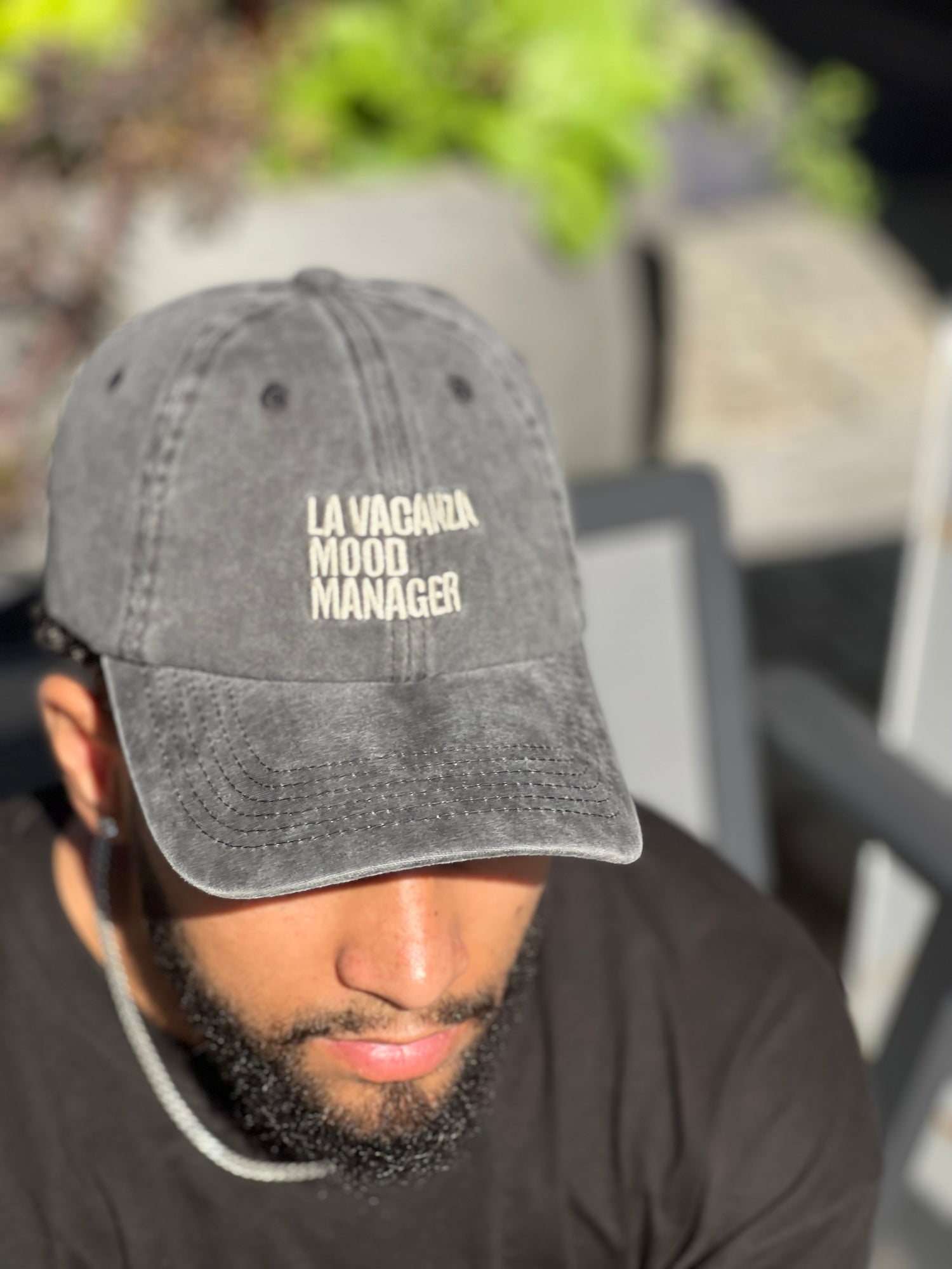 Mood Manager cap, washed black