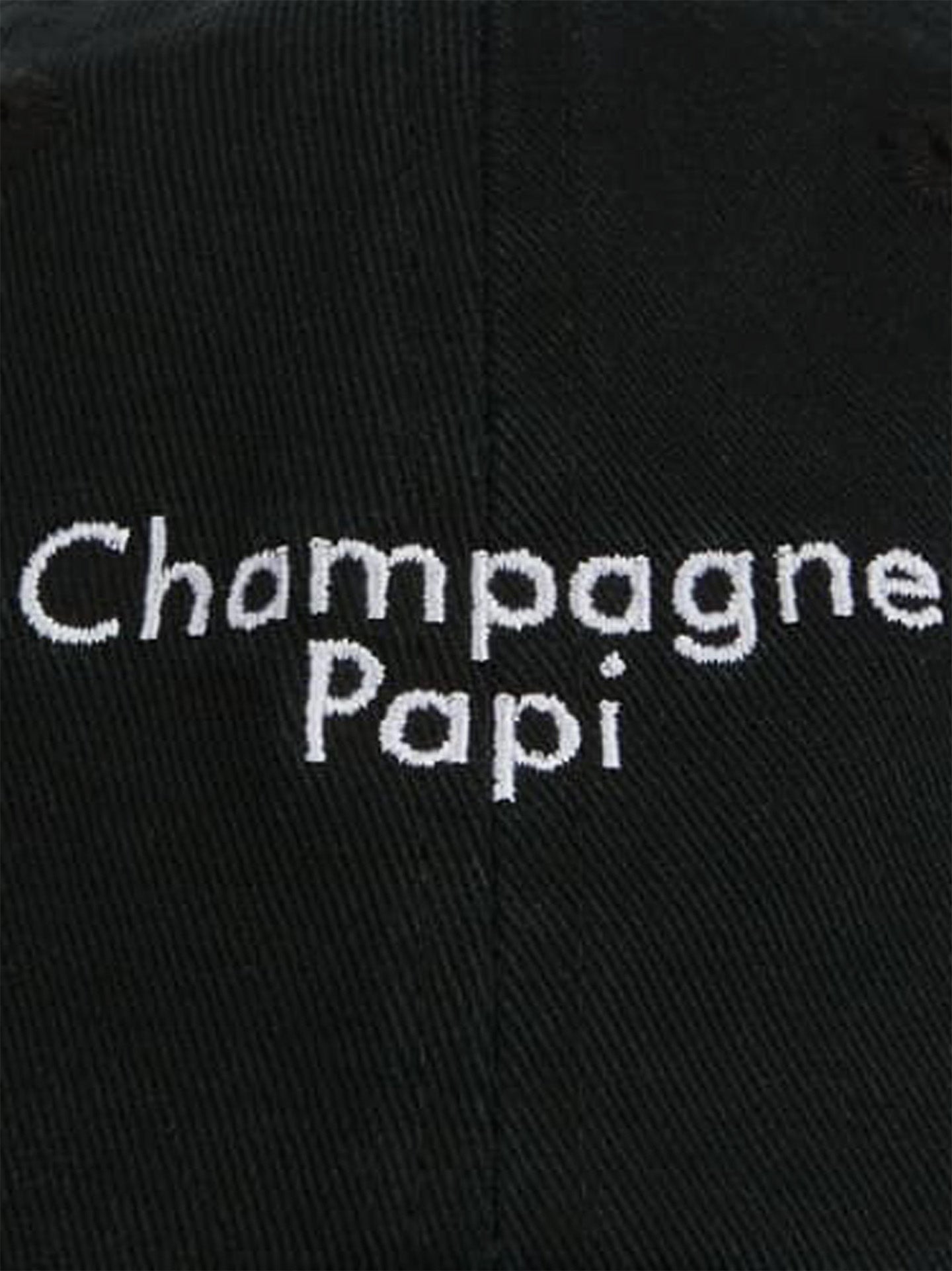 Champagne Papi cap, black