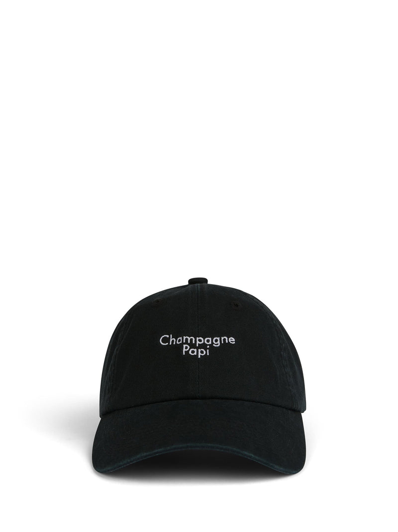 Champagne Papi cap, black