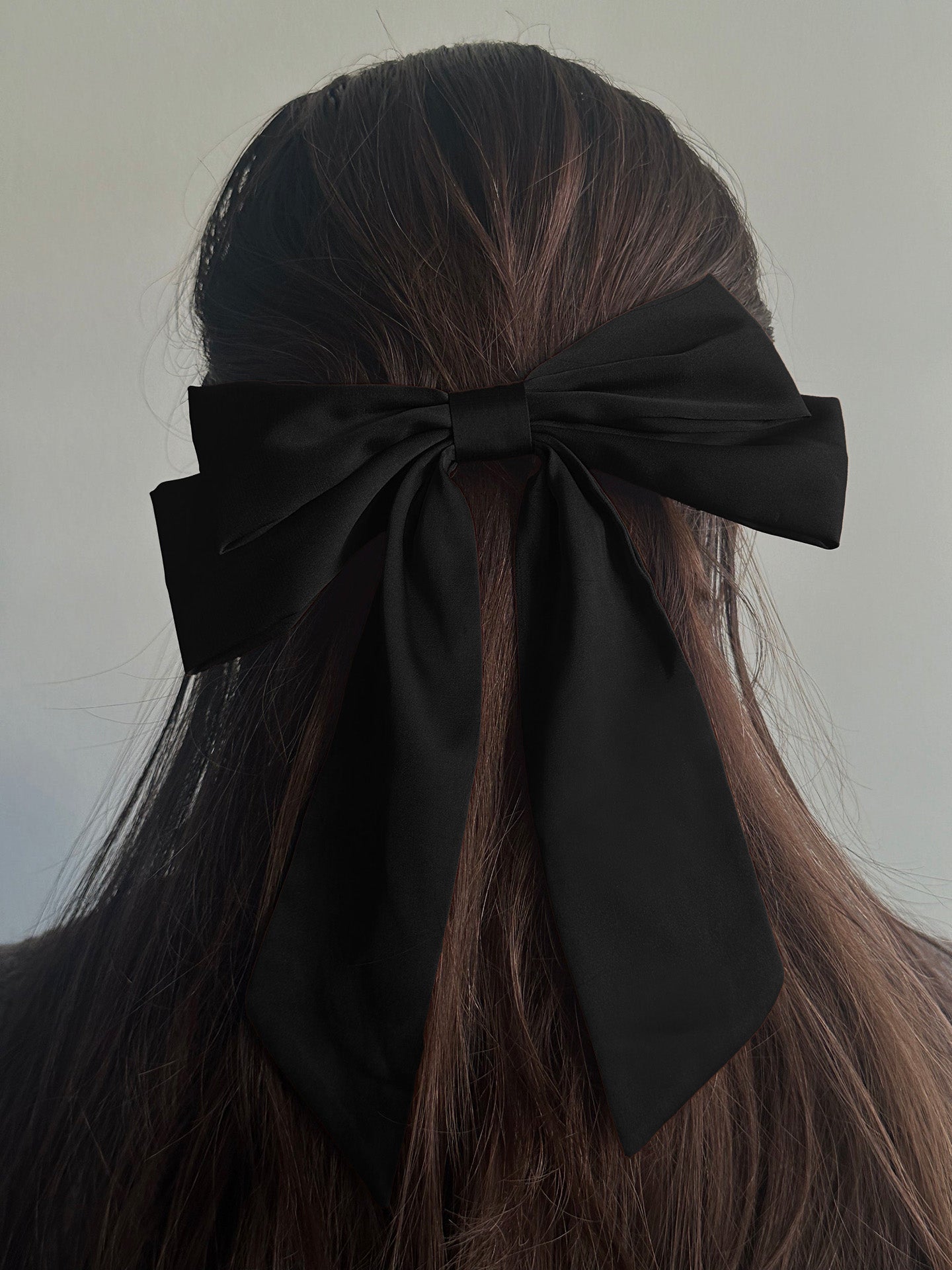 Isabella Bow Barette, Black or ivory