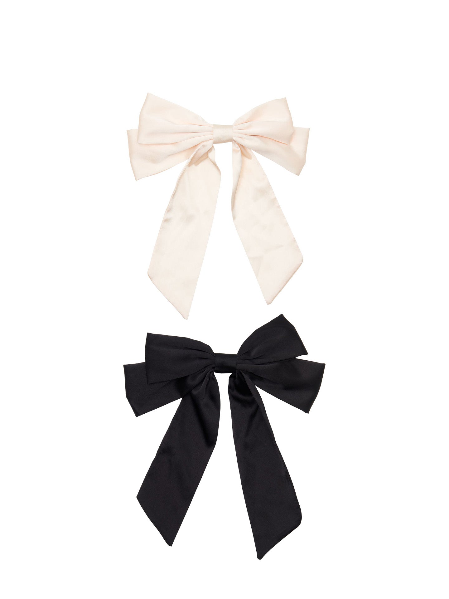 Isabella Bow Barette, Black or ivory