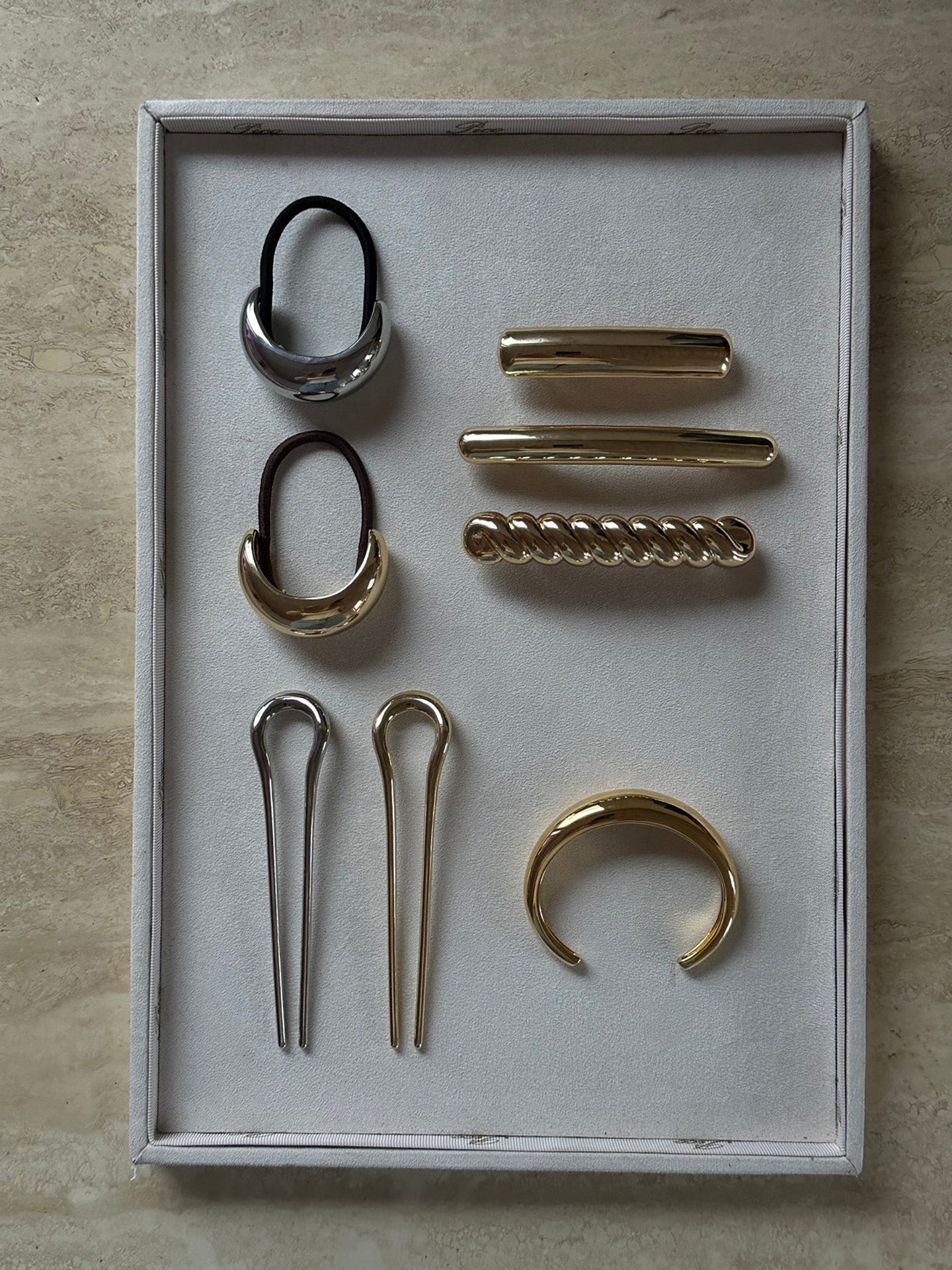 Odessa chunky bracelet, silver or goldplated