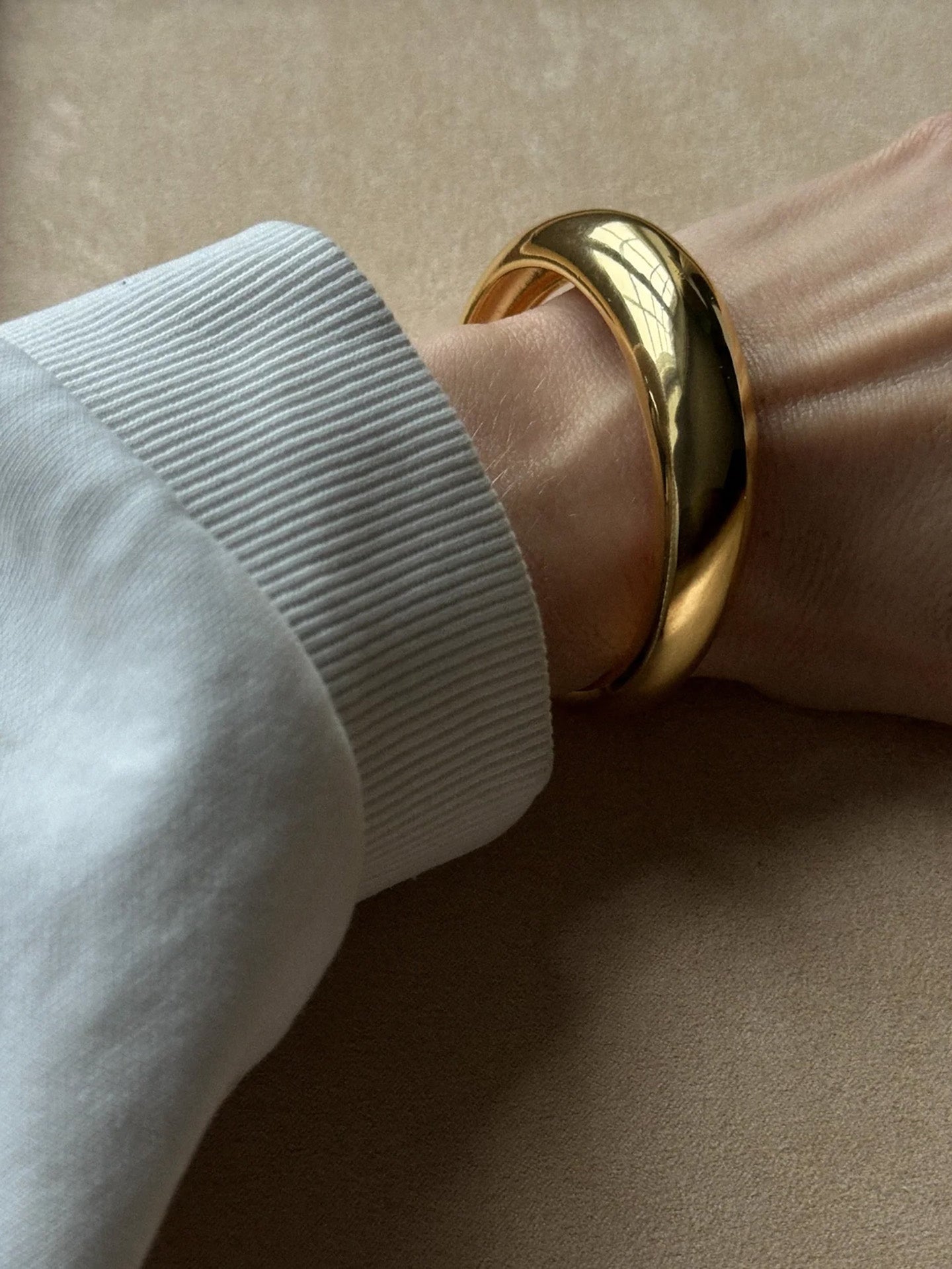 Odessa chunky bracelet, silver or goldplated