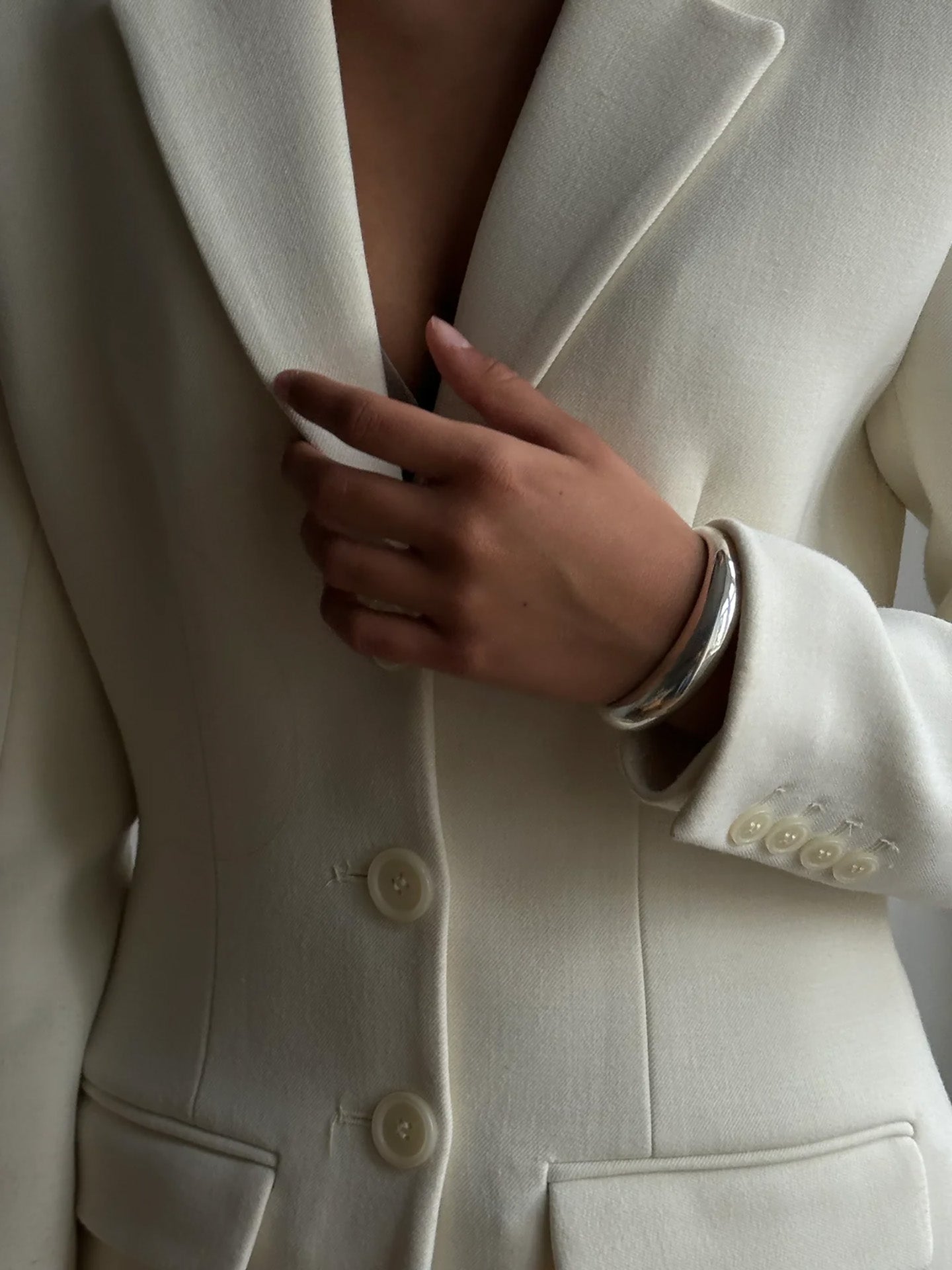 Odessa chunky bracelet, silver or goldplated