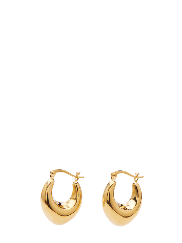 Ollie Medium Hoops, Goldplated