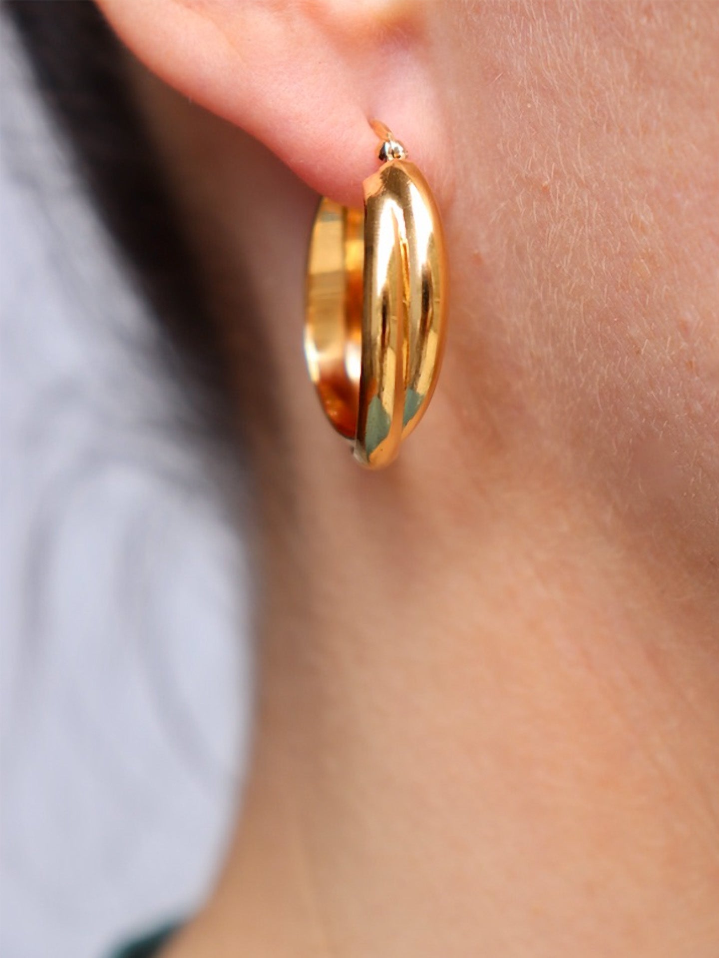 Carla hoops, goldplated