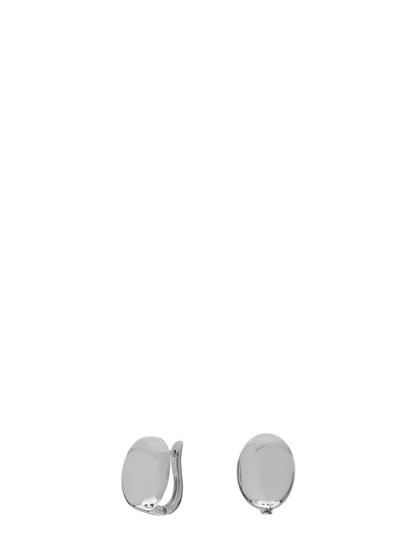 Lyra earrings, silverplated
