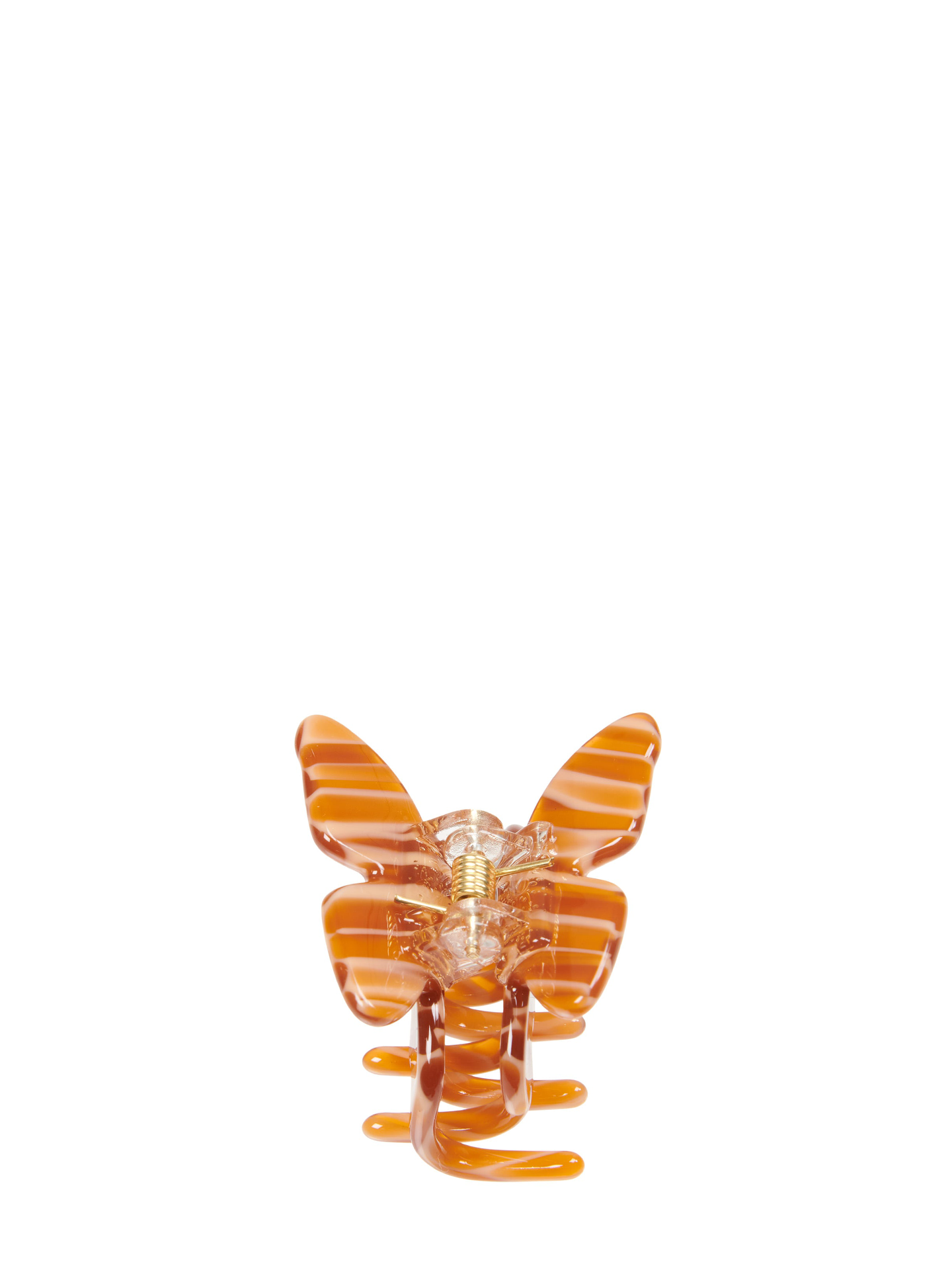 Small butterfly hair claw, caramel