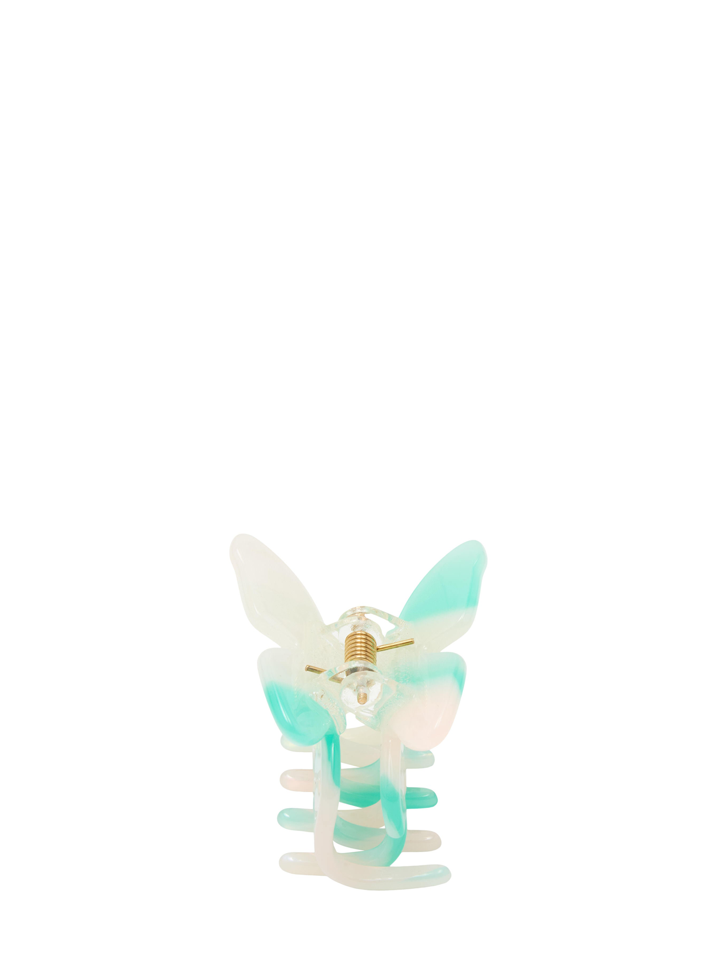 Small butterfly hair claw, seafoam green