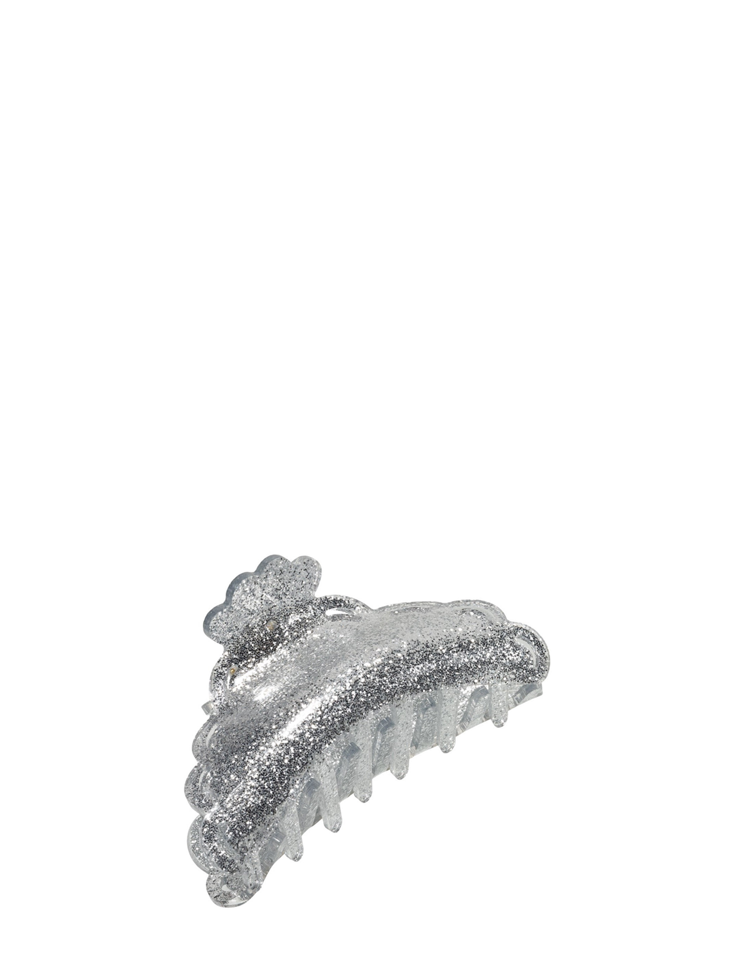 Elly Full Glitter Hair Claw, Black or Silver