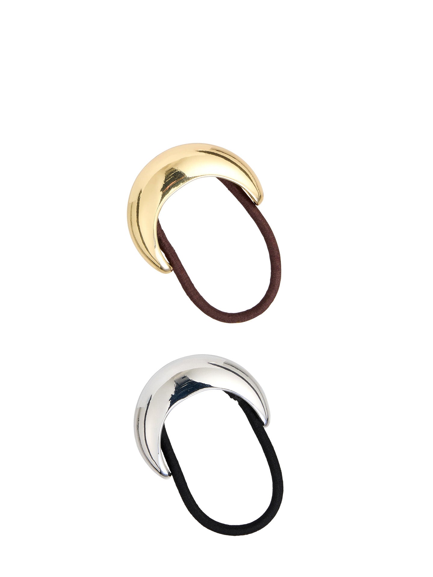 Arabella elastic hair tie, silver or golden