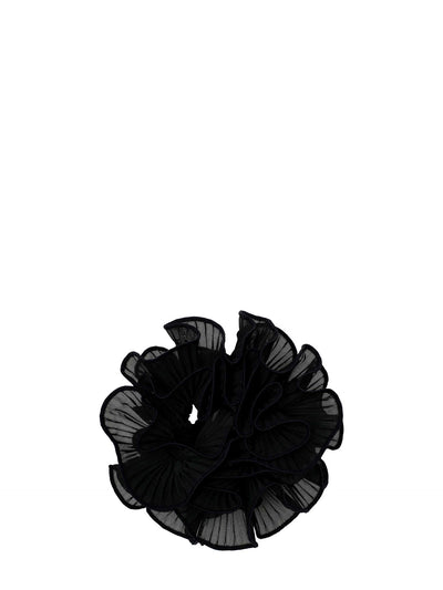 Swirl scrunchie, black