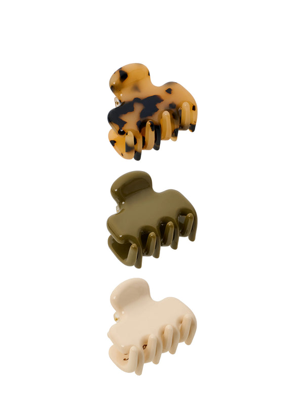 Sloane mini hair claw, 3 colours