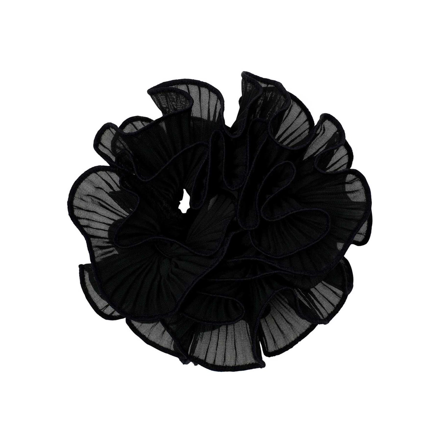 Swirl scrunchie, black