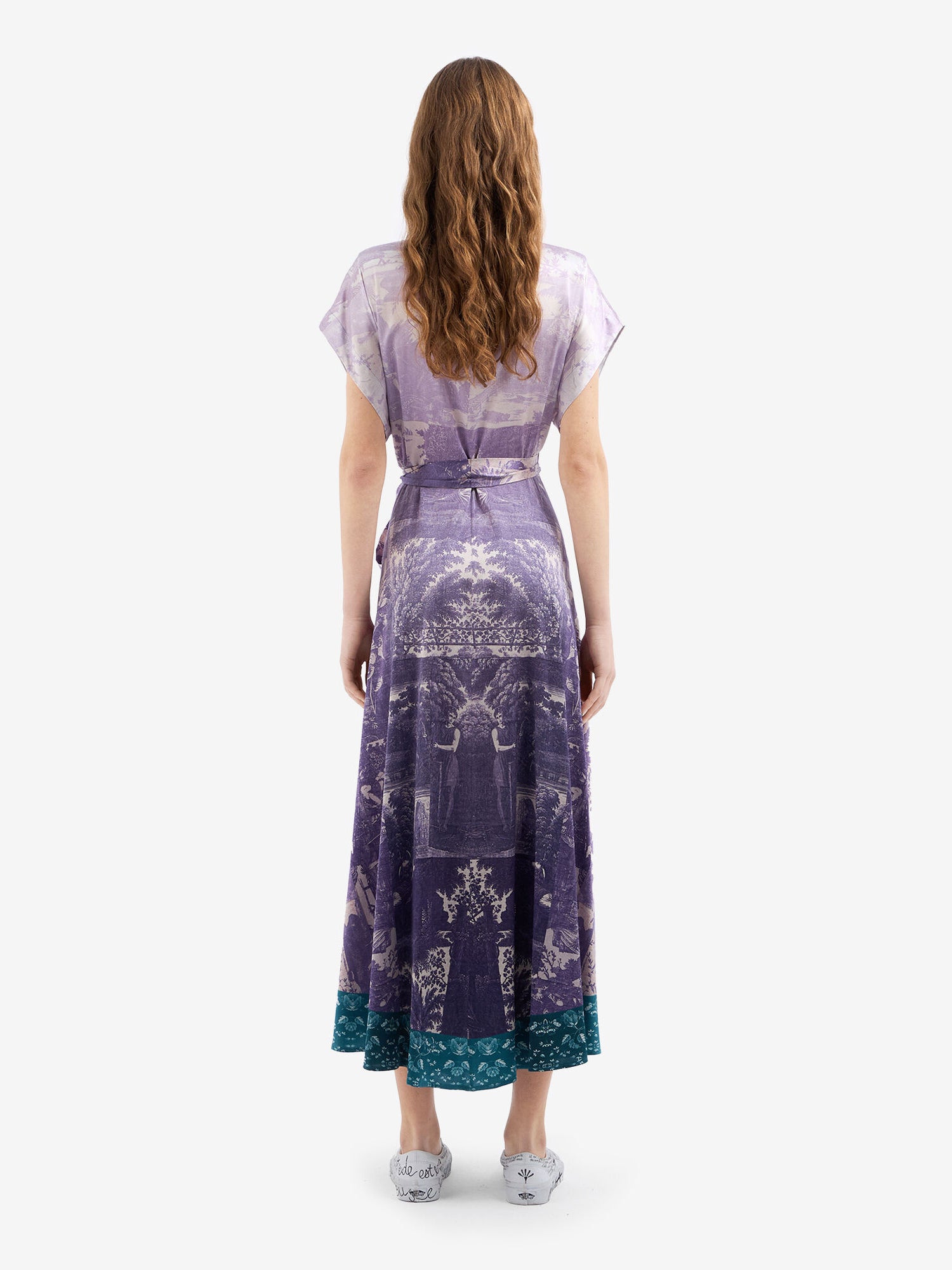 Adanastr silk dress, lavender