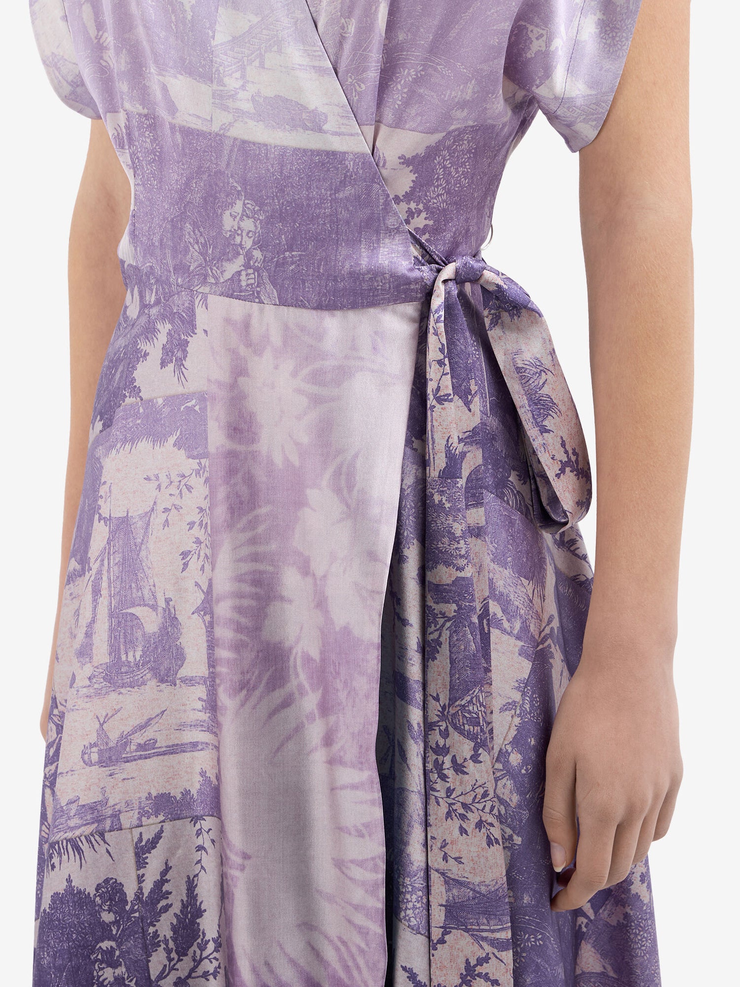 Adanastr silk dress, lavender