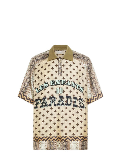 Aloe polo shirt silk