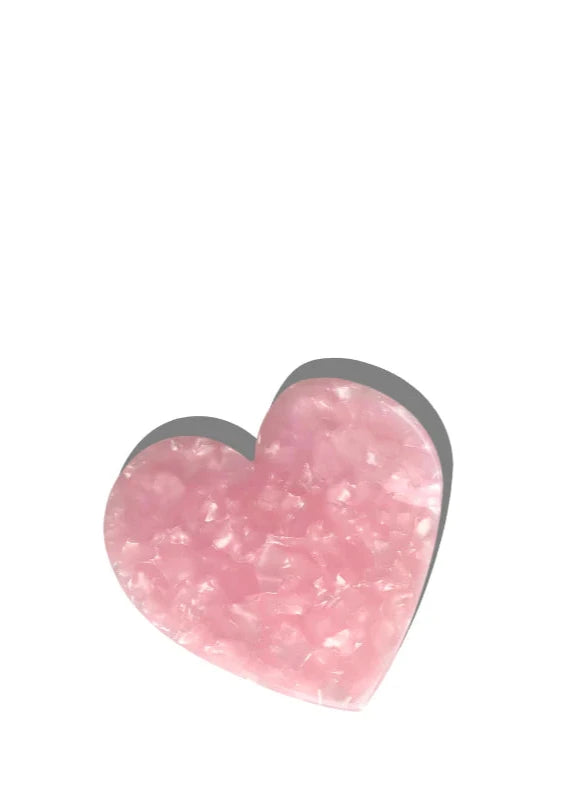 Heart Hair claw, pink, cream or multicolour