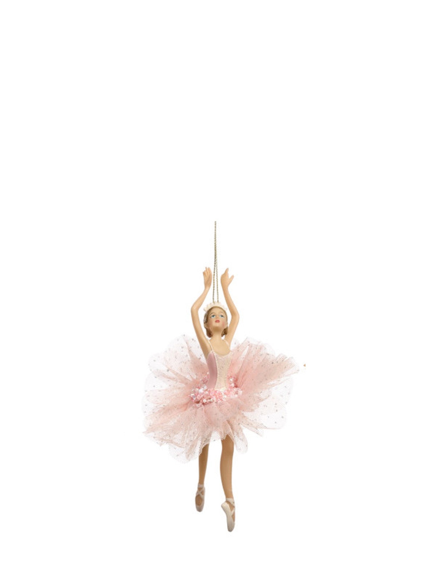 Pink tulle ballerina ornament, in 5th