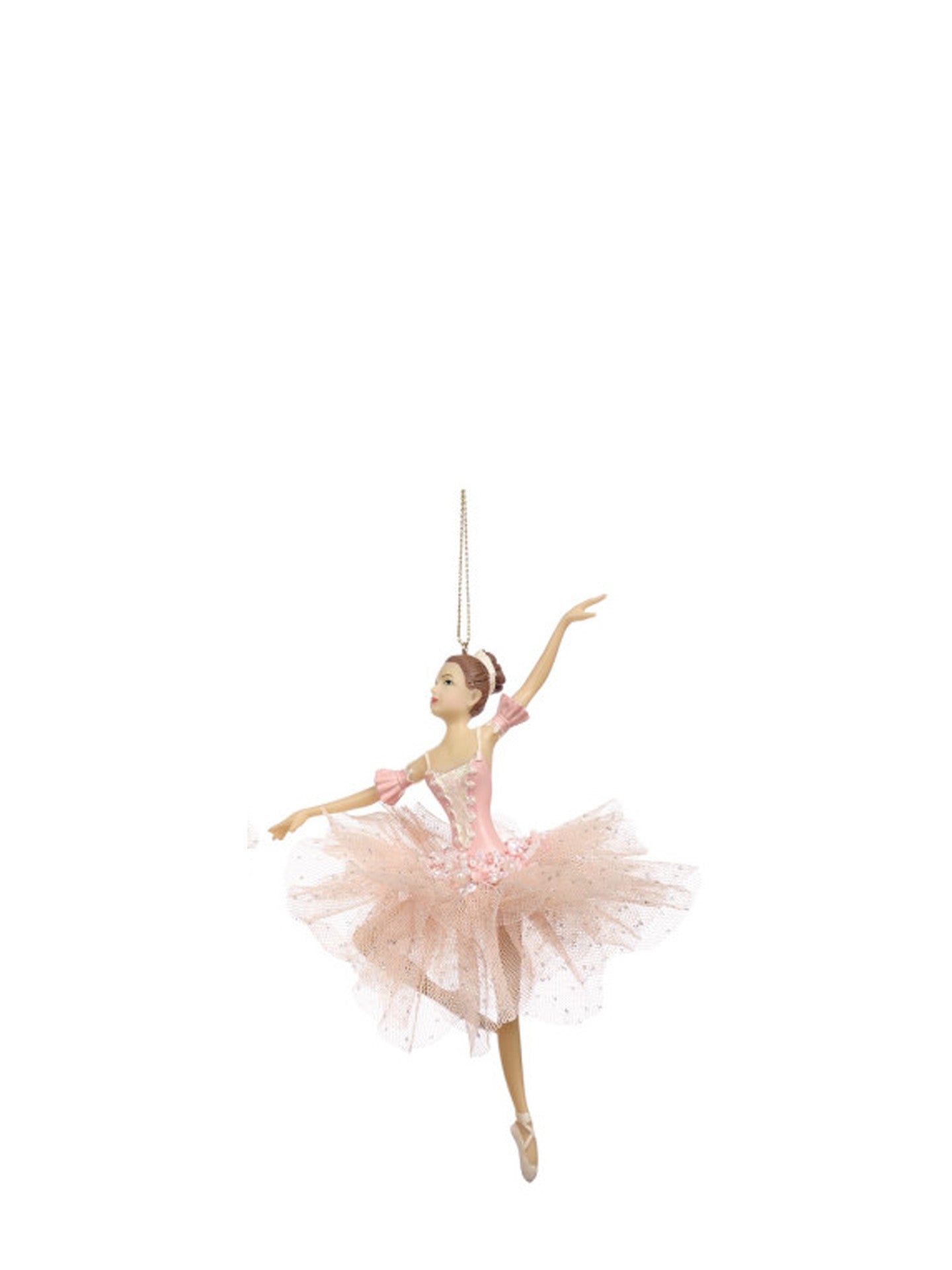 Pink tulle ballerina ornament, passé