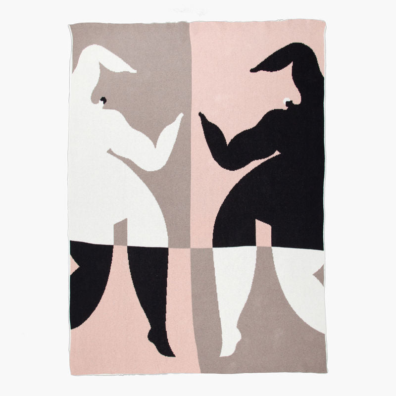 Plaid Barnett Knit Blanket by Juuli Miettilä