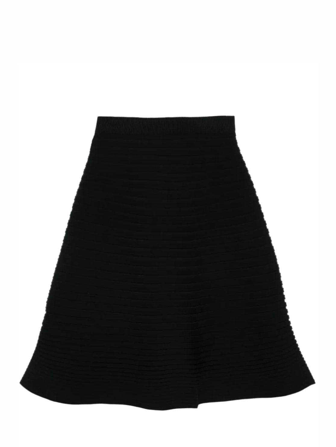 Bounce knit skirt, black