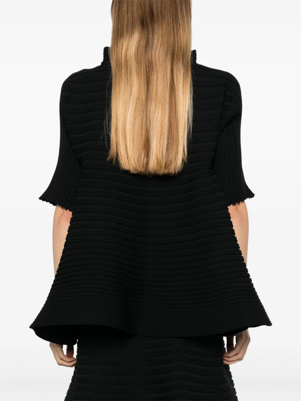 Bounce knit top, black