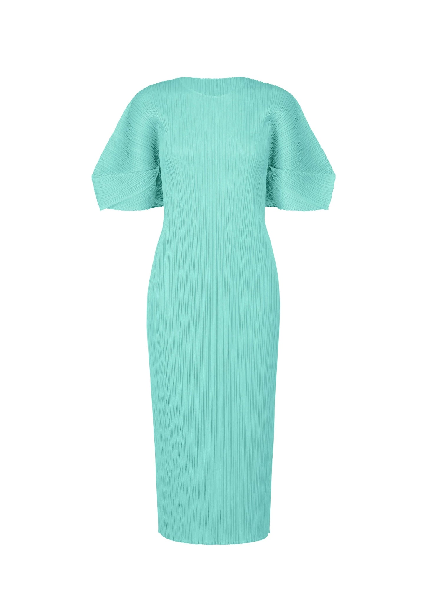Dolman sleeved dress, aqua