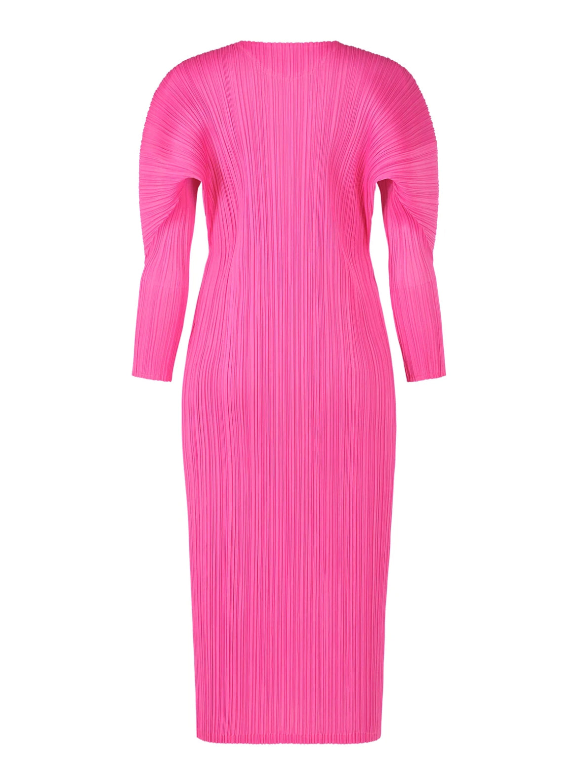 Fully-pleated midi dress, pink