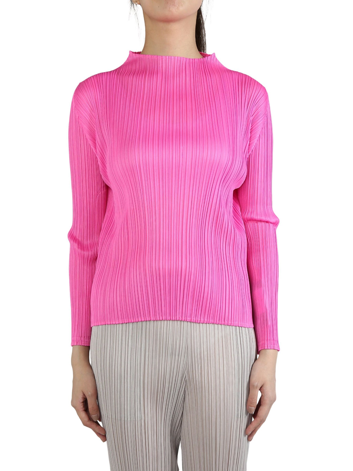 Pleated top, pink