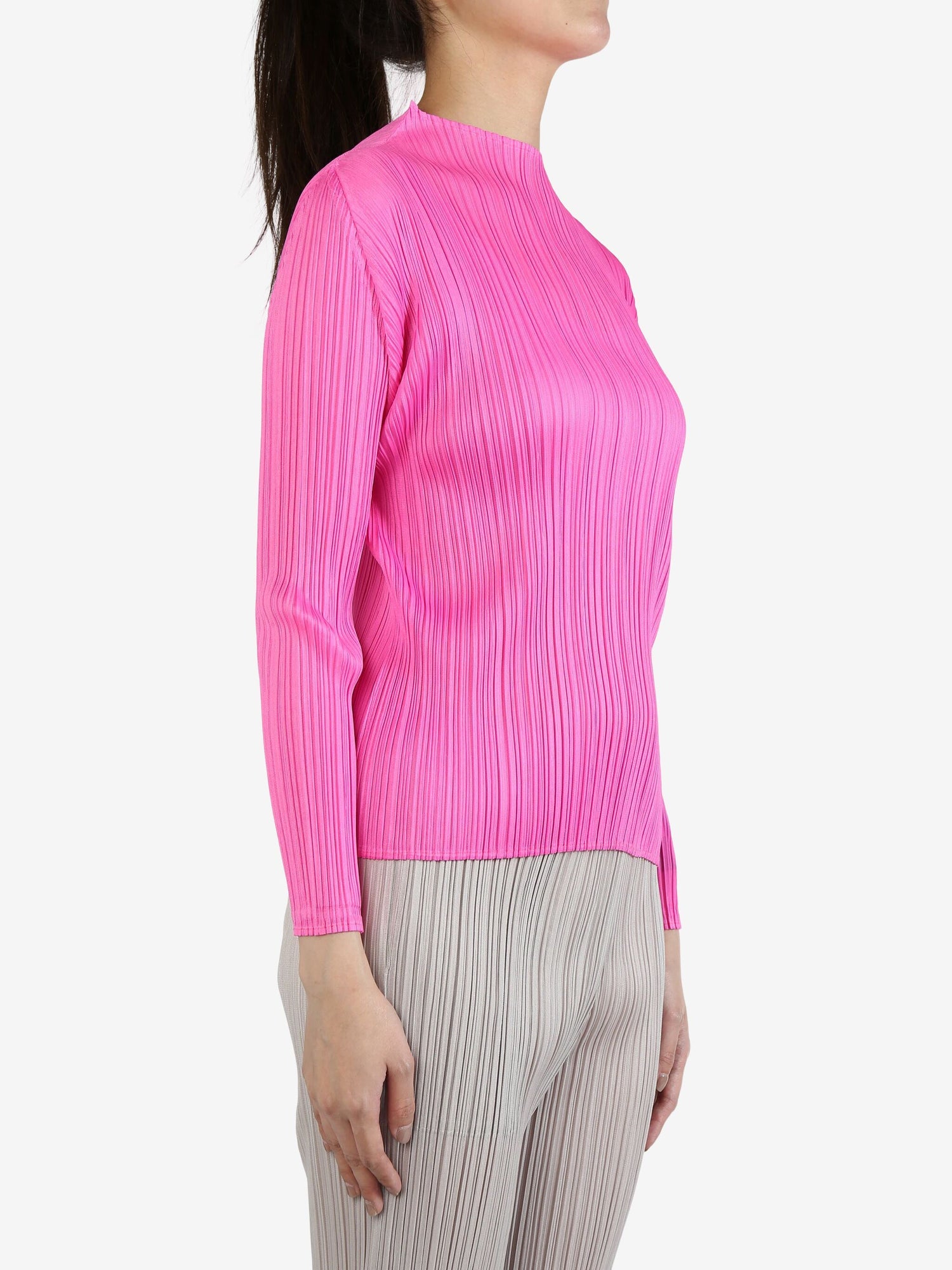 Pleated top, pink