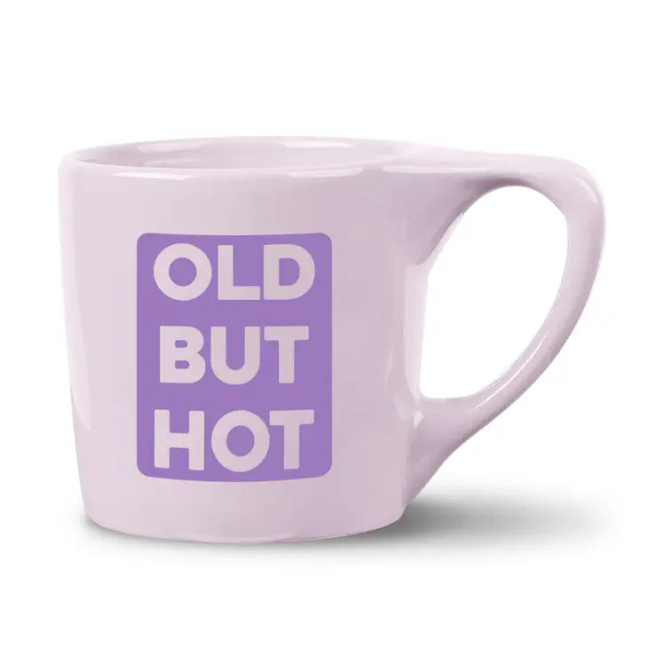 'Old But Hot' Coffee Mug, pale pink