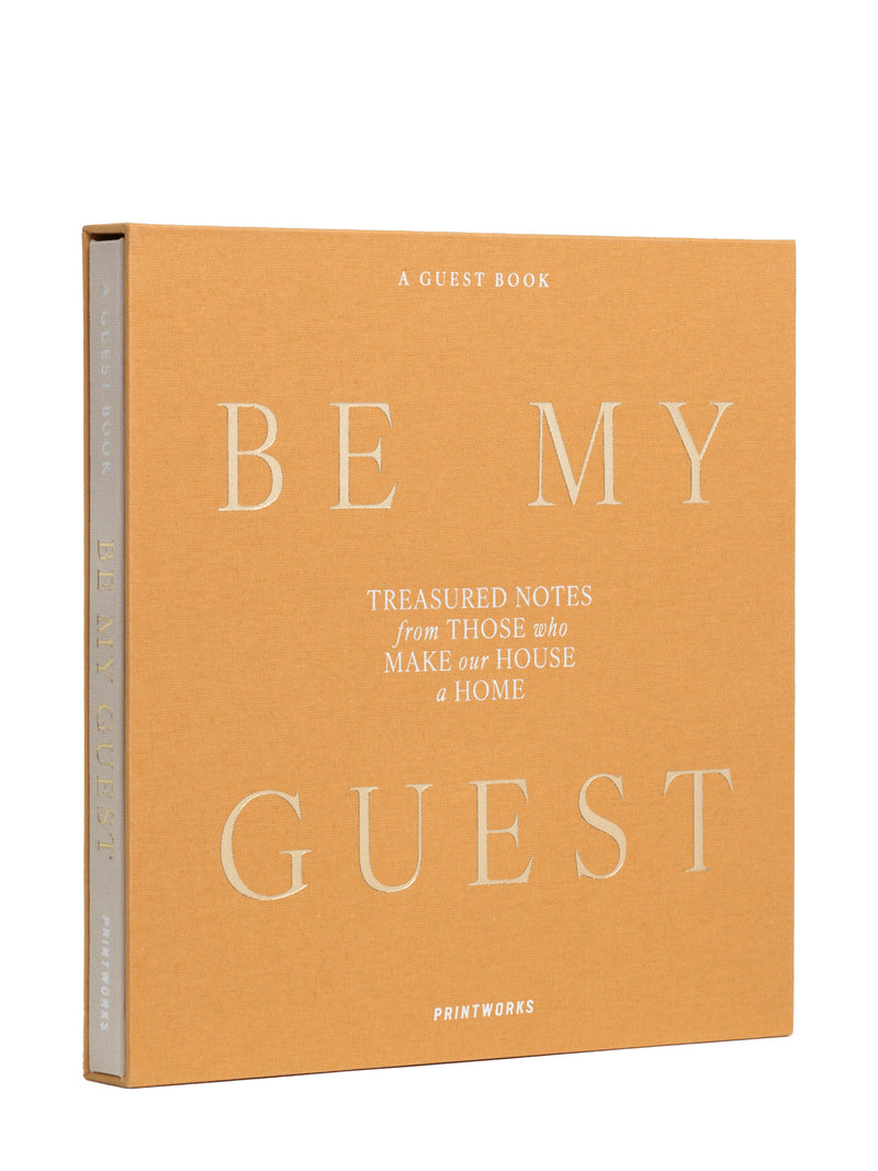 Guest book, beige-yellow