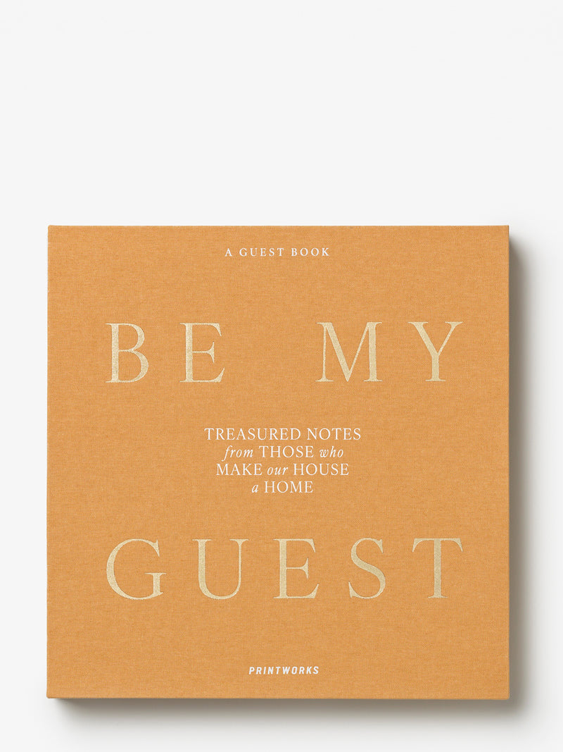 Guest book, beige-yellow