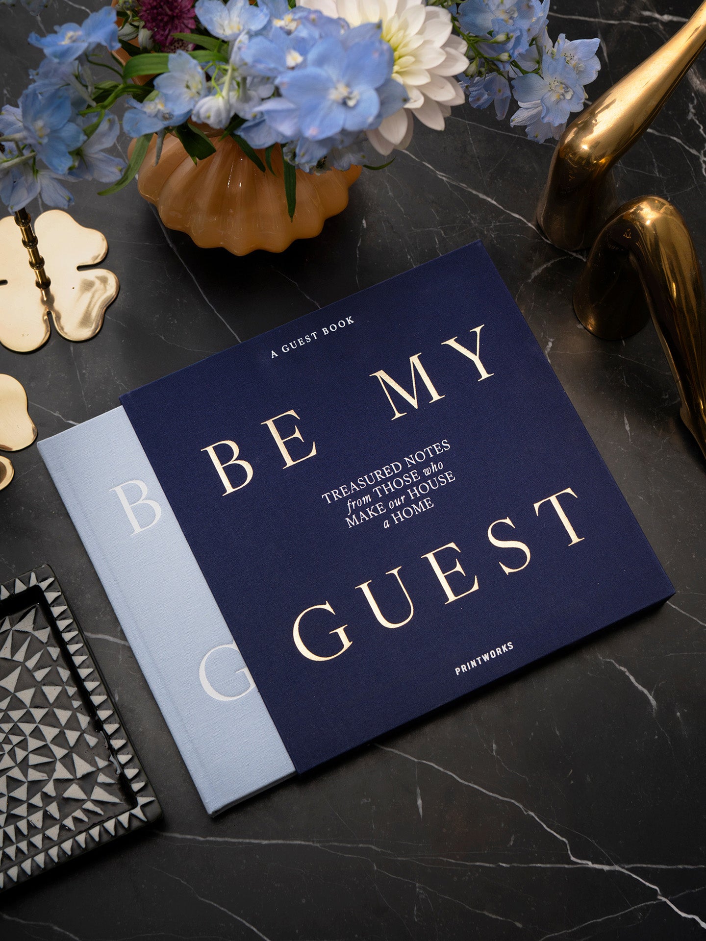 Guest book, blue