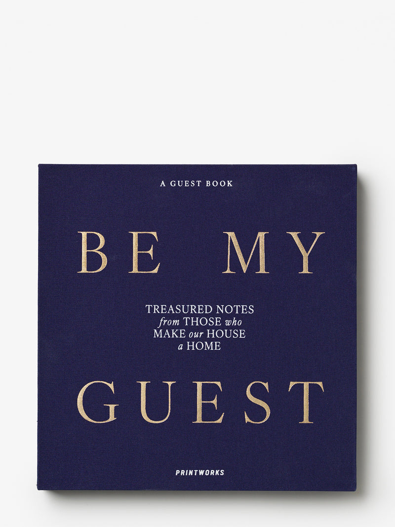 Guest book, blue