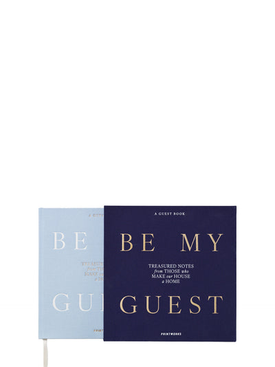 Guest book, blue