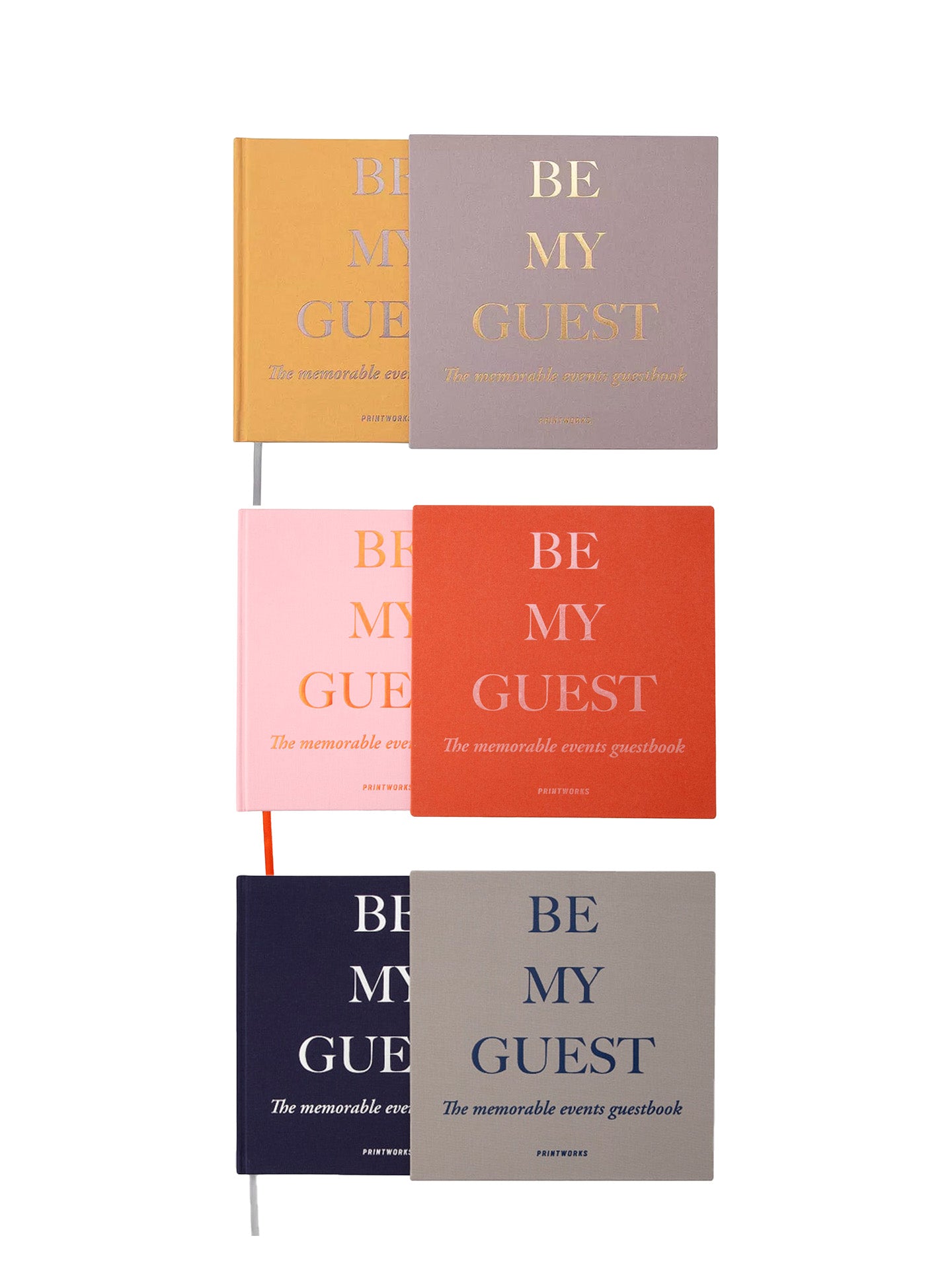Guest book, 3 colour combos