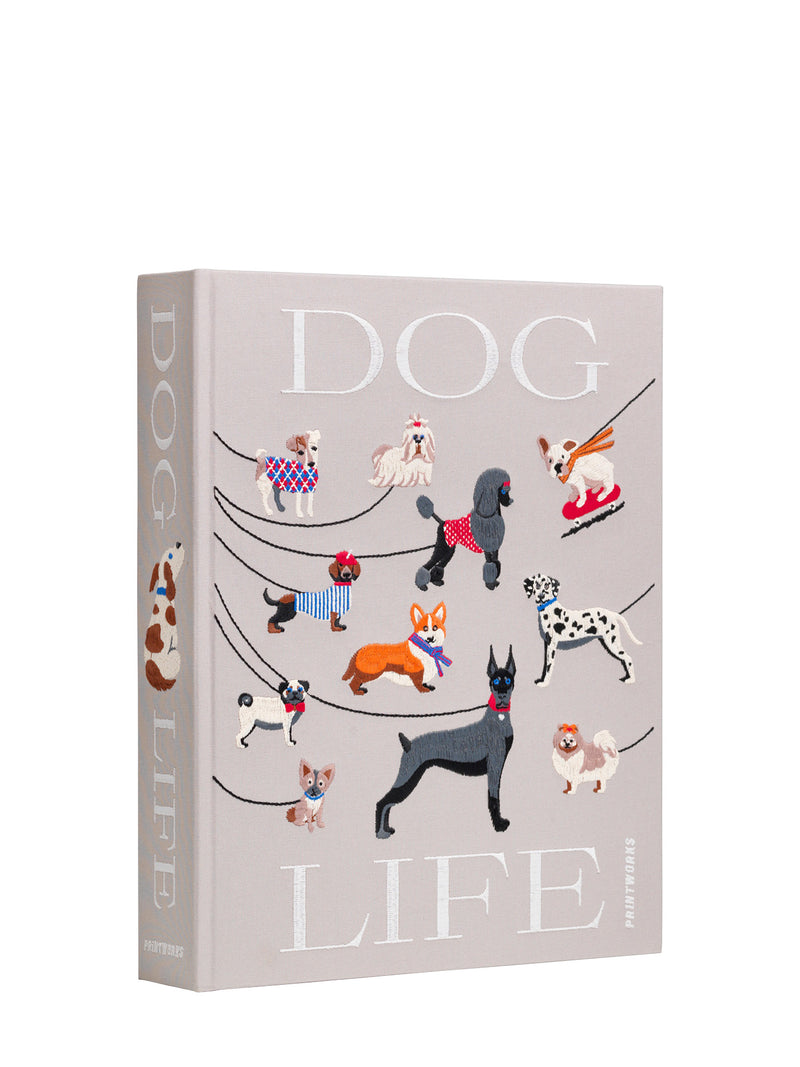 Dogs embroidered photo album