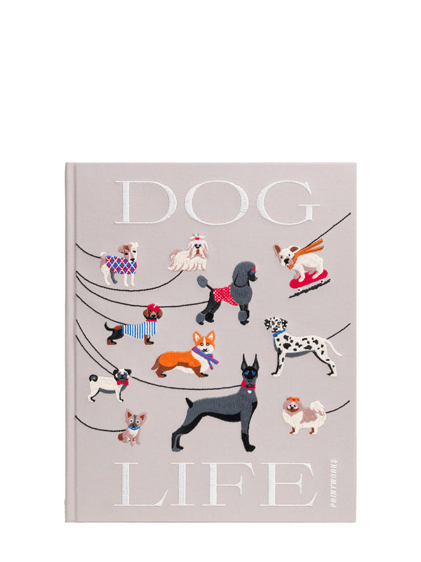 Dogs embroidered photo album